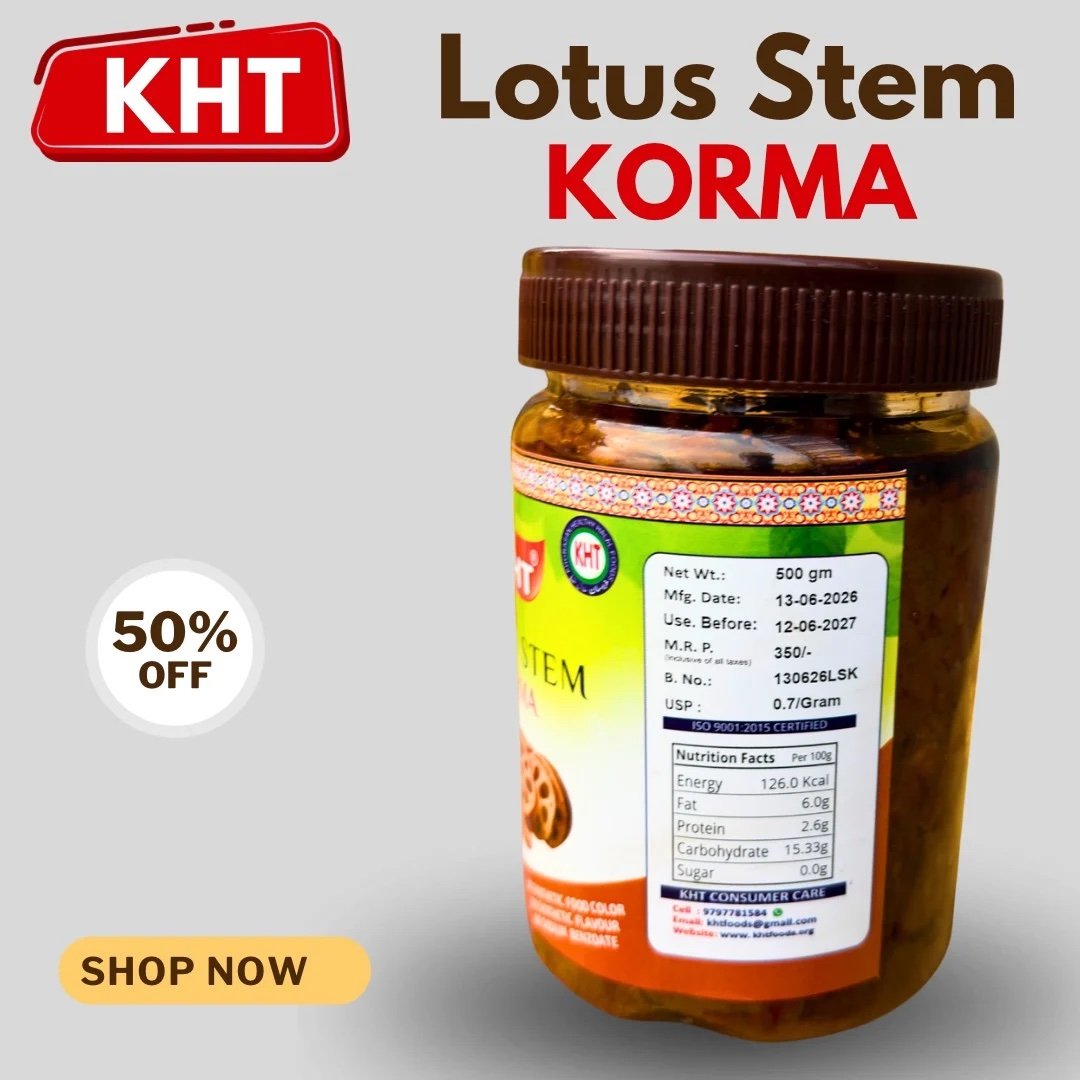 KHT Lotus Stem Korma / Kashmiri Pickle / 500 Grams - Image 2